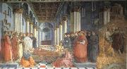 Fra Filippo Lippi The Celebration of the Relics of St Stephen and Part of the Martyrdom of St Stefano oil painting on canvas